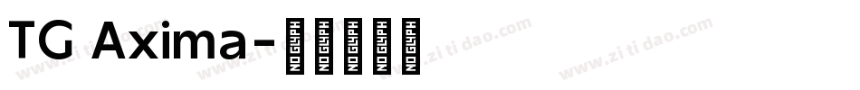 TG Axima字体转换
